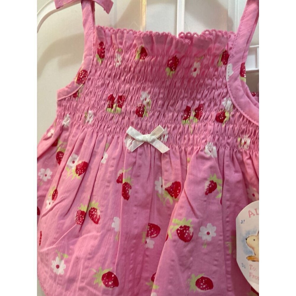 Y2K all mine strawberry print tank capris 6/9M - Picture 7 of 7